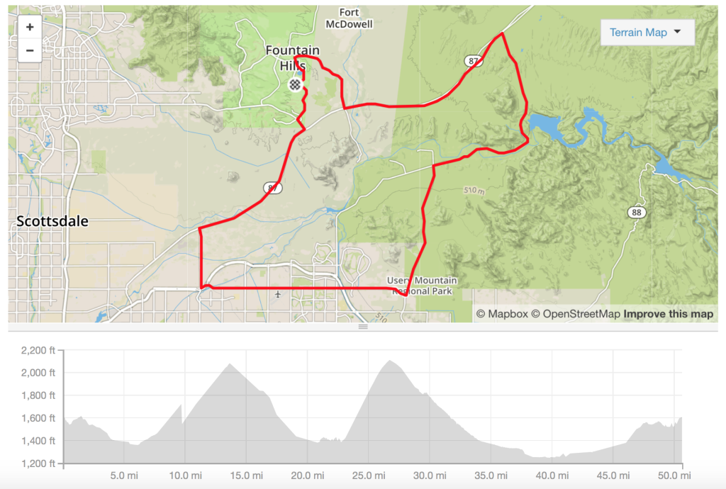 All Women's Fall Ride Route